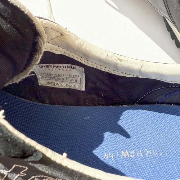 G-Star Black Embroidered Logo Sneakers RARE - Picture 13 of 14